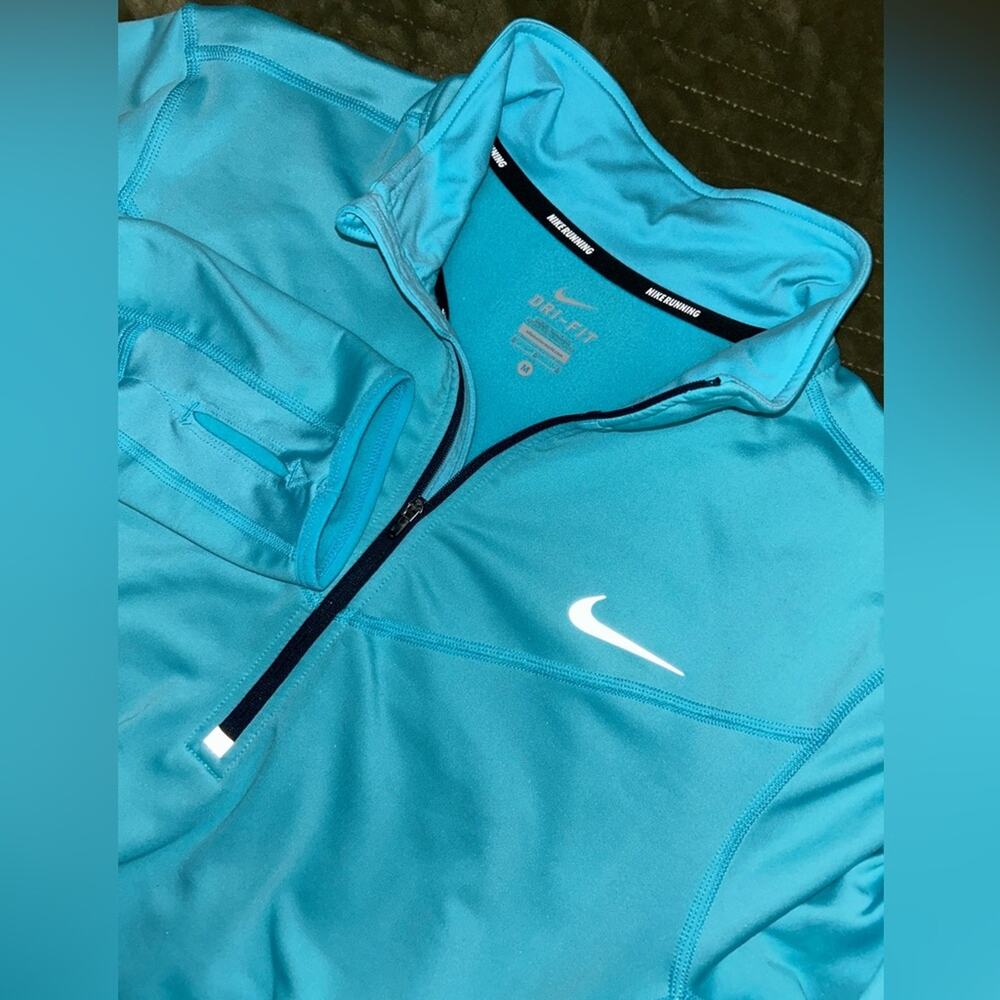 Nike Women's Dri Fit Half Zip Element Running Long Sleeve Top Shirt Medium